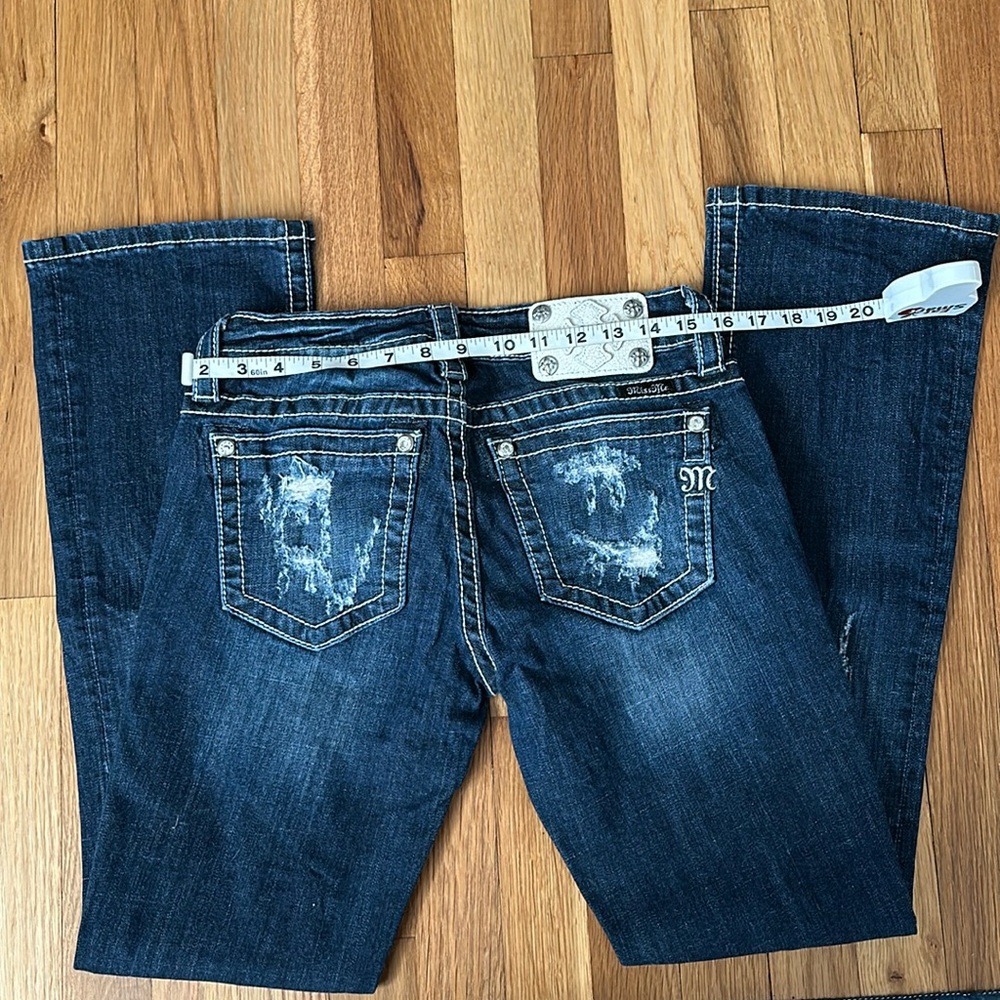Miss me slim boot distressed jeans